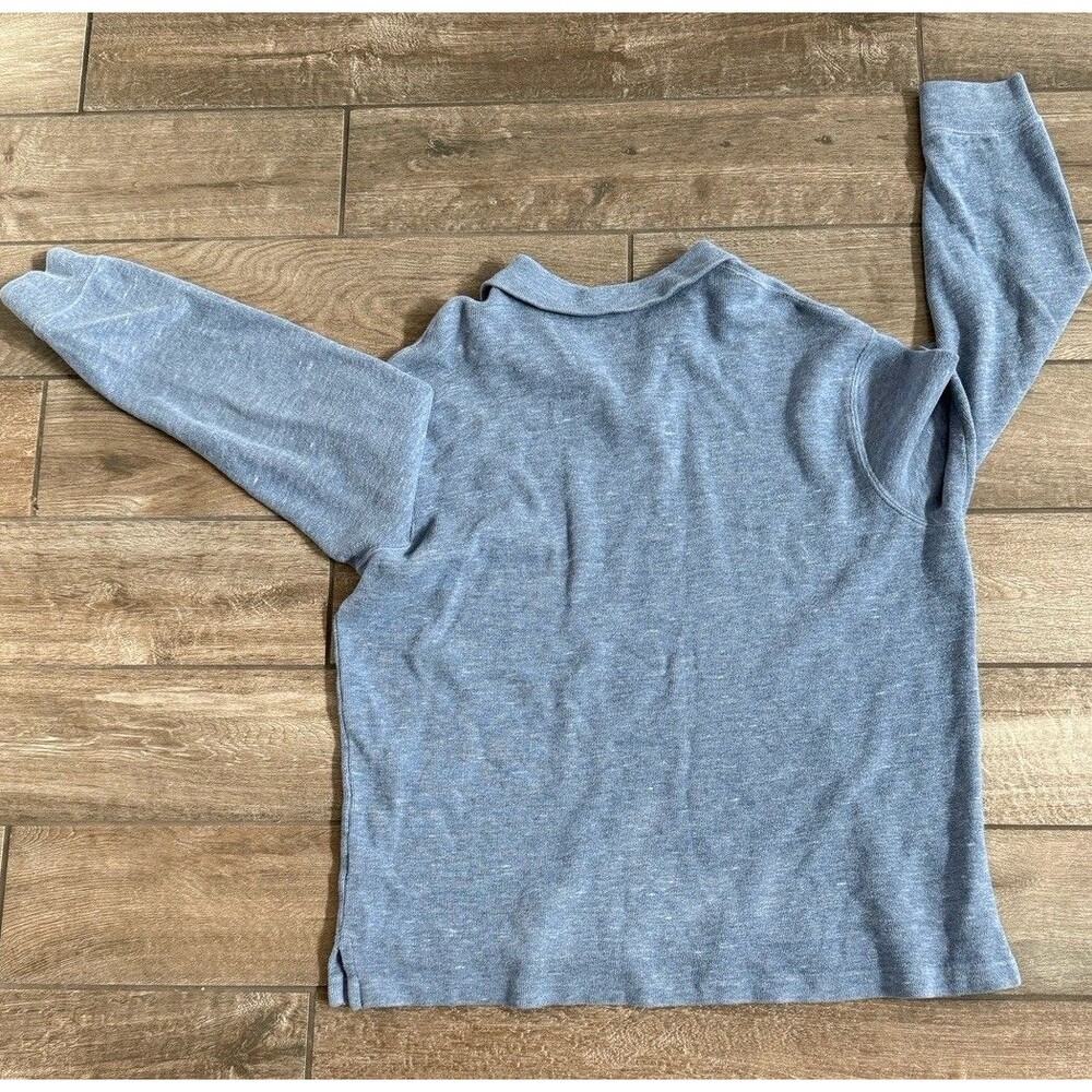 Polo Ralph Lauren 1/4 Zip Mock Neck Sweater Mens XL Gray Pony Cotton Pullover - Picture 6 of 6